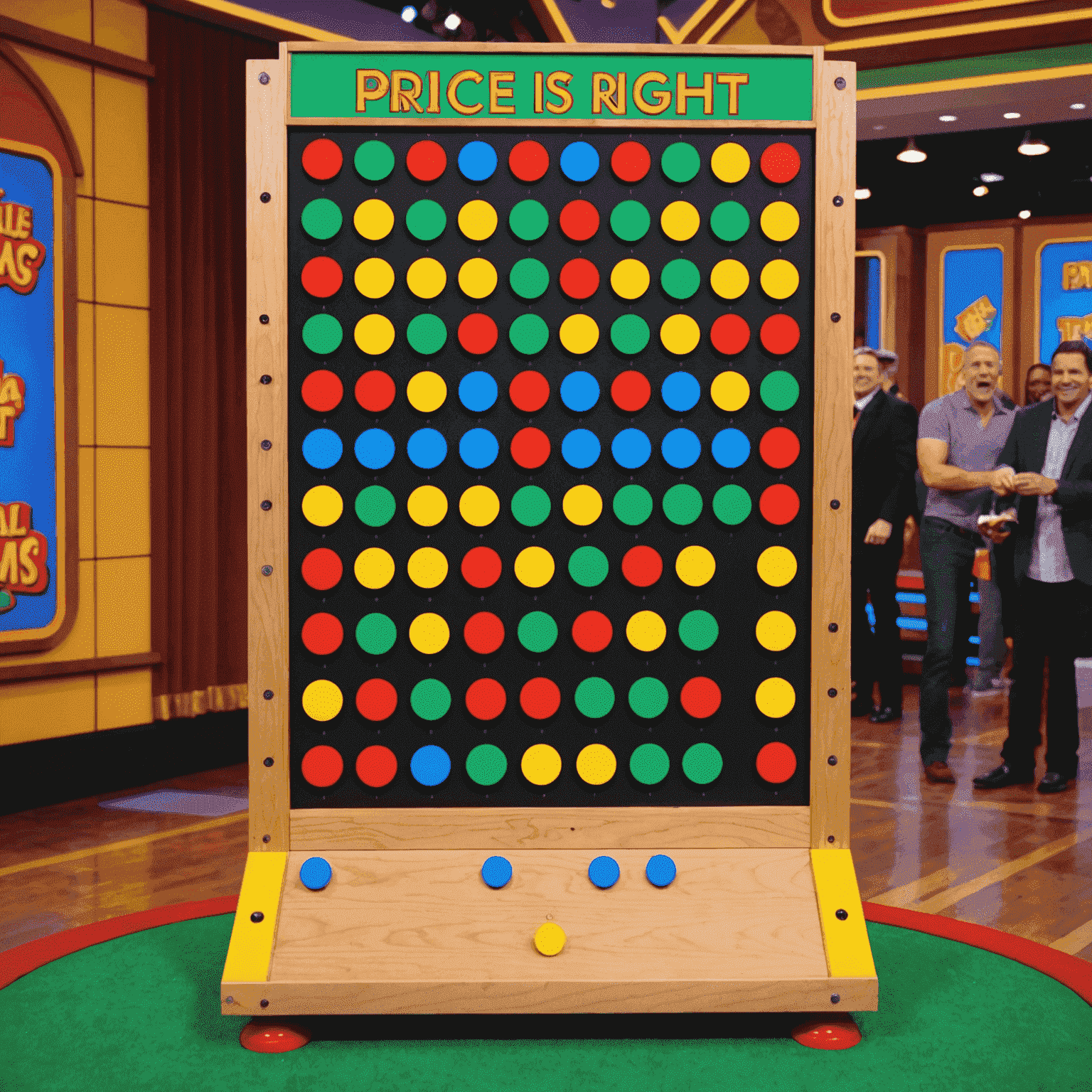 Plinko spel gespeeld op de tv-show The Price is Right